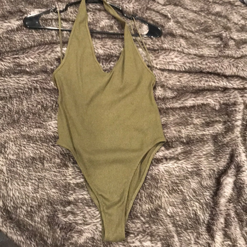 Halter body suit